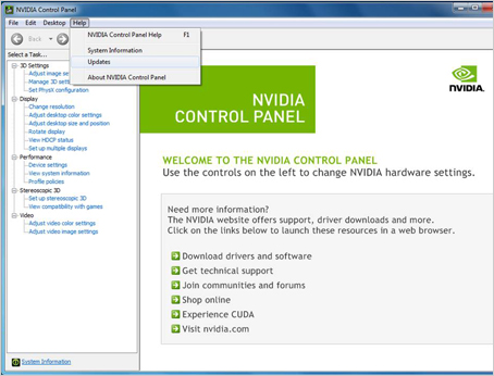 nvidia display control panel windows 10 download